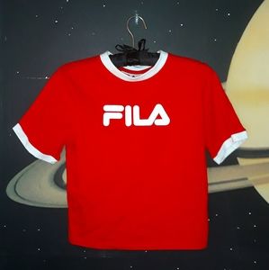 FILA "Tionne" Stretch Crop Tee NWT